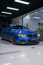Blue BMW car in a showroom - bmw mods, styling, detailing