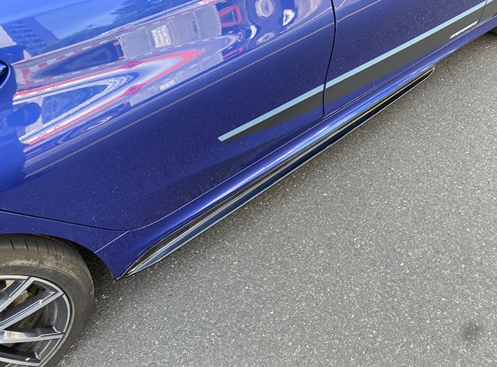 AERO CARBON - BMW 3 SERIES G20 GLOSS BLACK MP STYLE SIDE SKIRTS