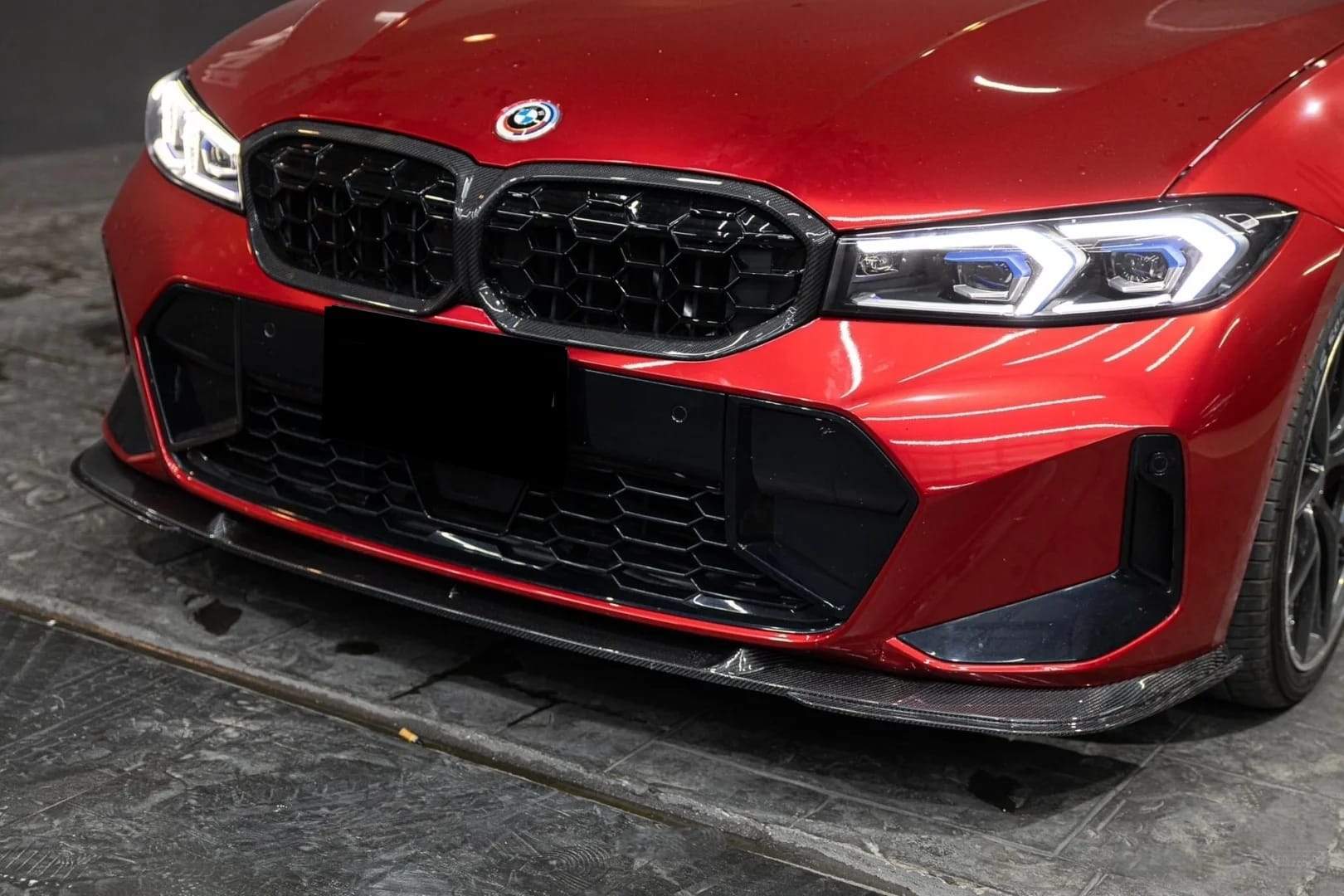 AERO CARBON - BMW 3 SERIES G20 LCI 2023+ CARBON FIBRE FRONT LIP 3D STYLE