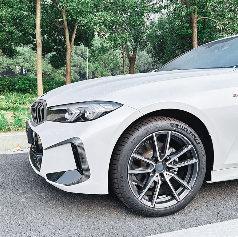 AERO CARBON - BMW 3 SERIES G20 LCI 2023+ FRONT BUMPER CANARDS ABS PLASTIC