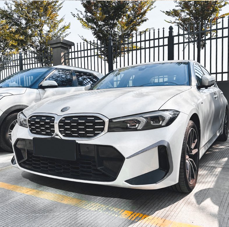 AERO CARBON - BMW 3 SERIES G20 LCI 2023+ FRONT BUMPER CANARDS ABS PLASTIC