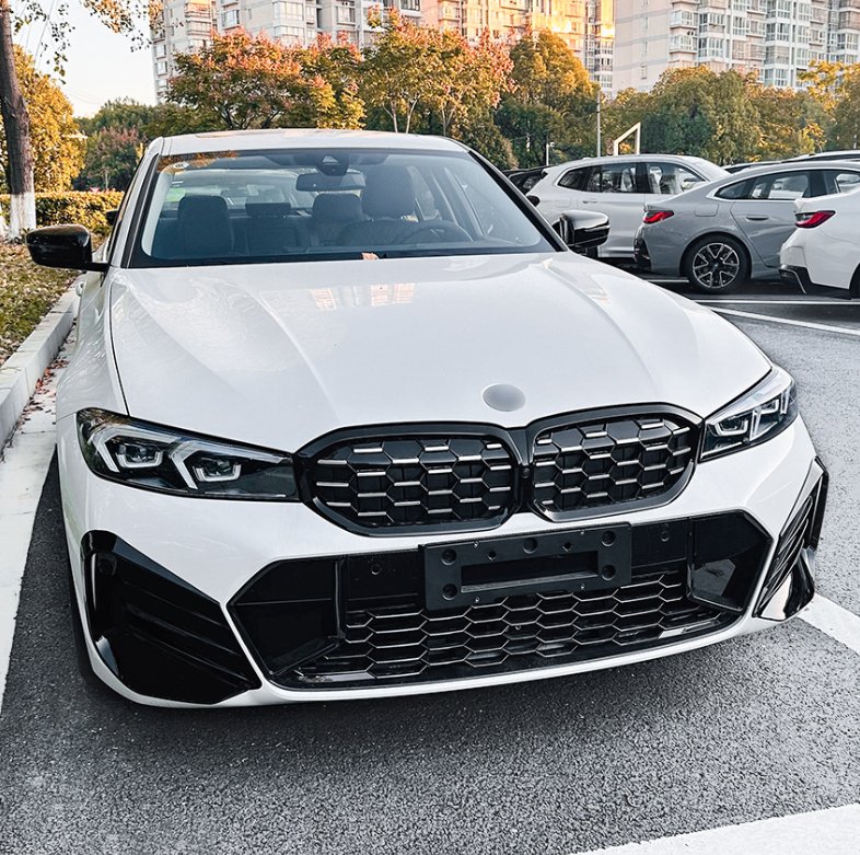 AERO CARBON - BMW 3 SERIES G20 LCI 2023+ GLOSSY BLACK FRONT BUMPER CANARDS