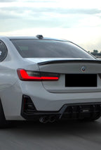 AERO CARBON - BMW 3 SERIES G20 LCI 2023+ GLOSSY BLACK REAR DIFFUSER AK STYLE