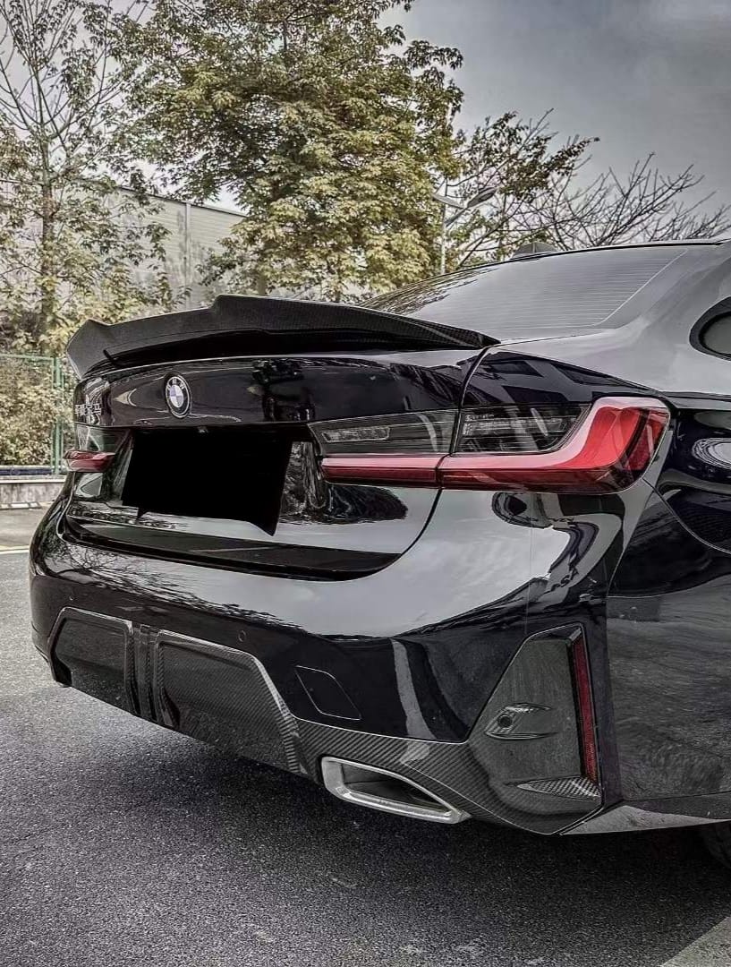 AERO CARBON - BMW 3 SERIES G20 LCI 22+ CARBON FIBRE M PERFORMANCE STYLE REAR DIFFUSER
