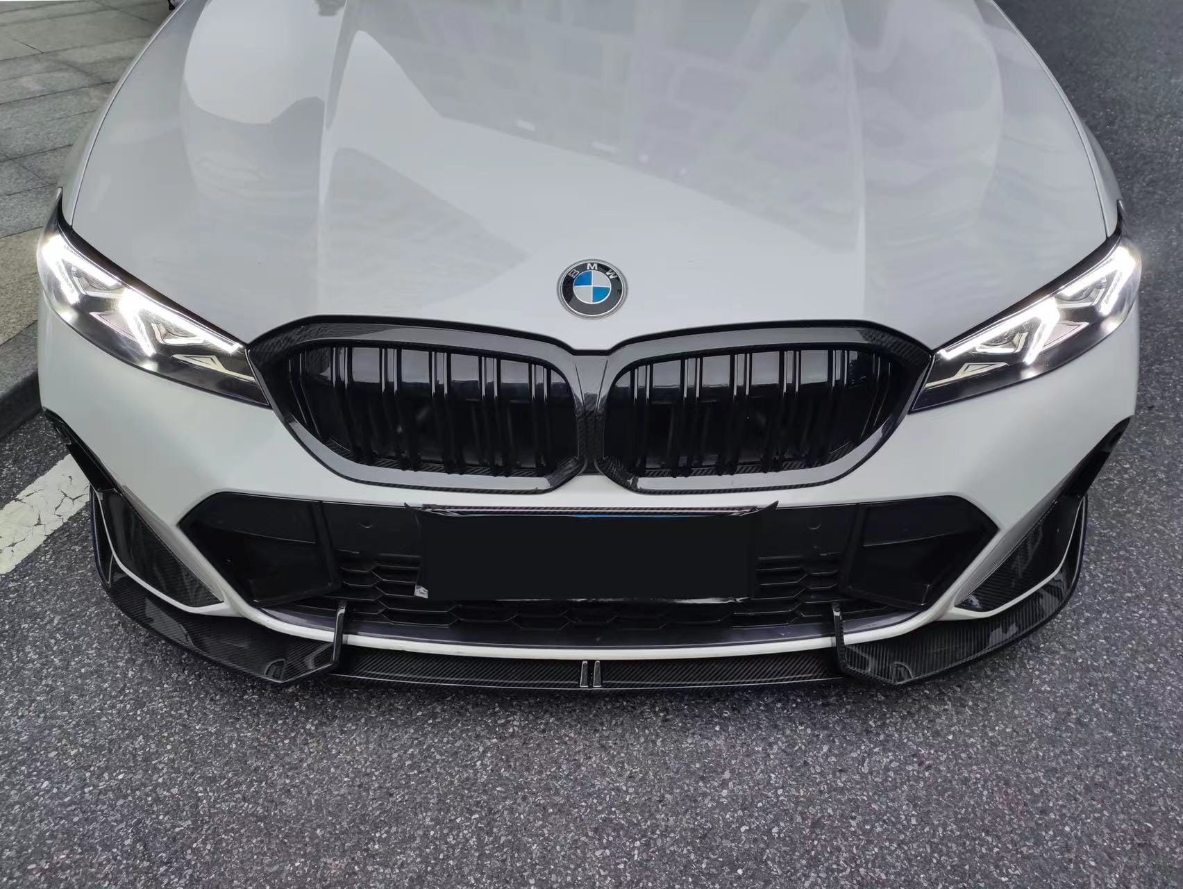 AERO CARBON - BMW 3 SERIES G20 LCI CARBON FIBRE FRONT LIP AD STYLE