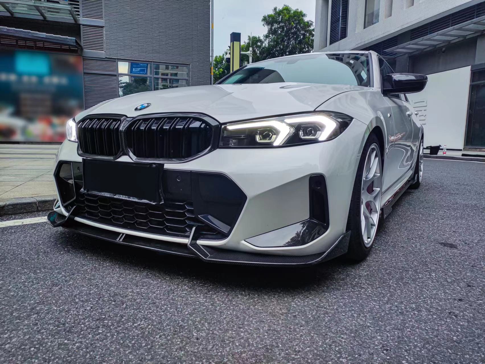 AERO CARBON - BMW 3 SERIES G20 LCI CARBON FIBRE FRONT LIP AD STYLE