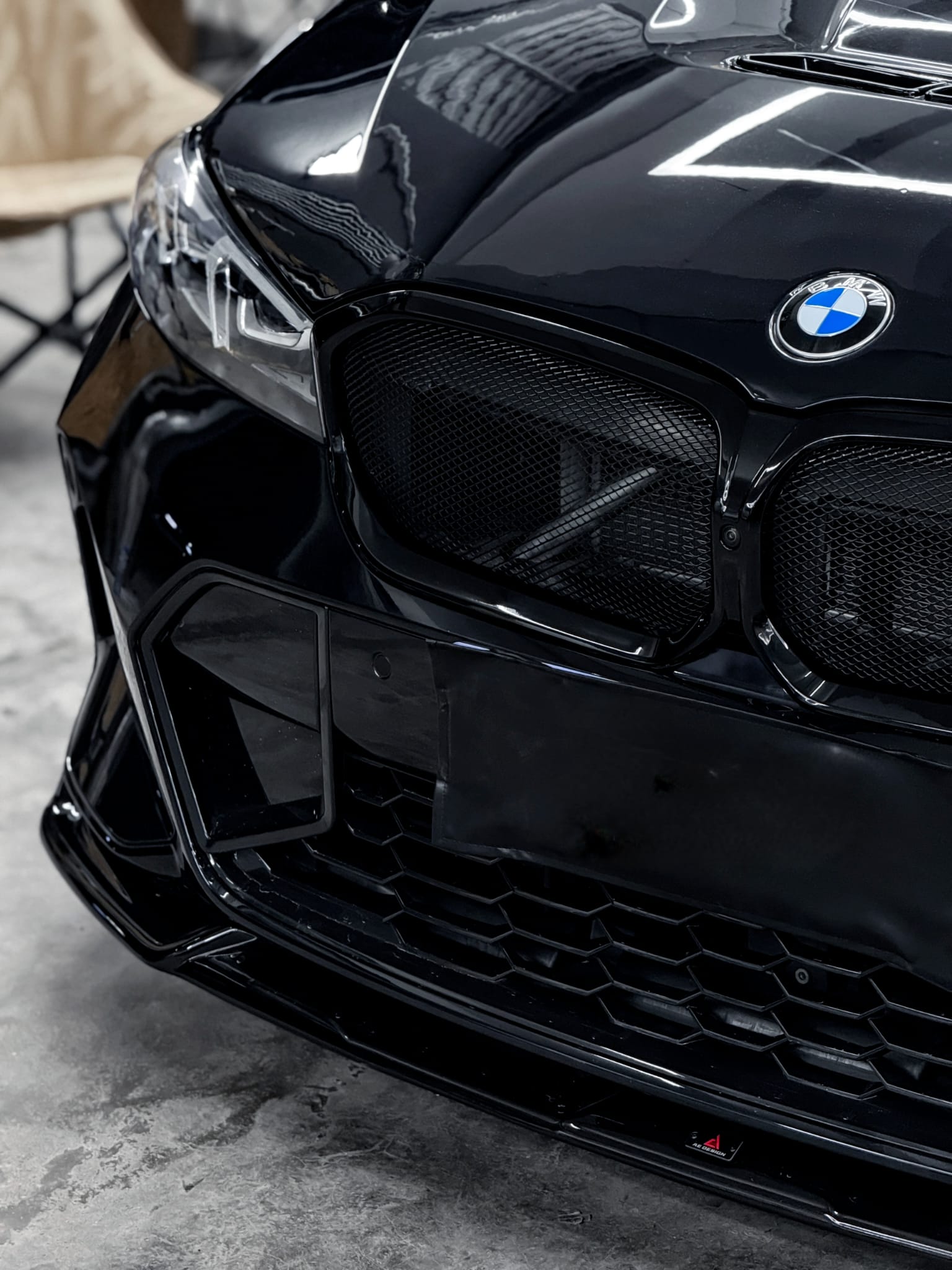 AERO CARBON - BMW 3 SERIES G20 LCI 23+ GLOSS BLACK MESH GRILLE