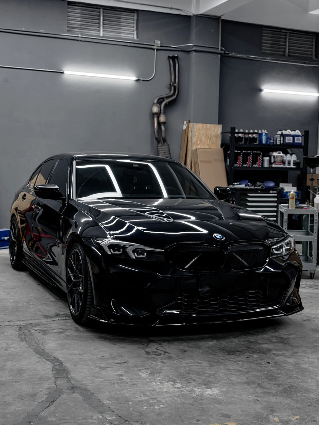 AERO CARBON - BMW 3 SERIES G20 LCI 23+ GLOSS BLACK MESH GRILLE