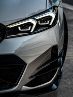AERO CARBON - BMW 3 SERIES G20 LCI GLOSSY BLACK ABS CANARDS