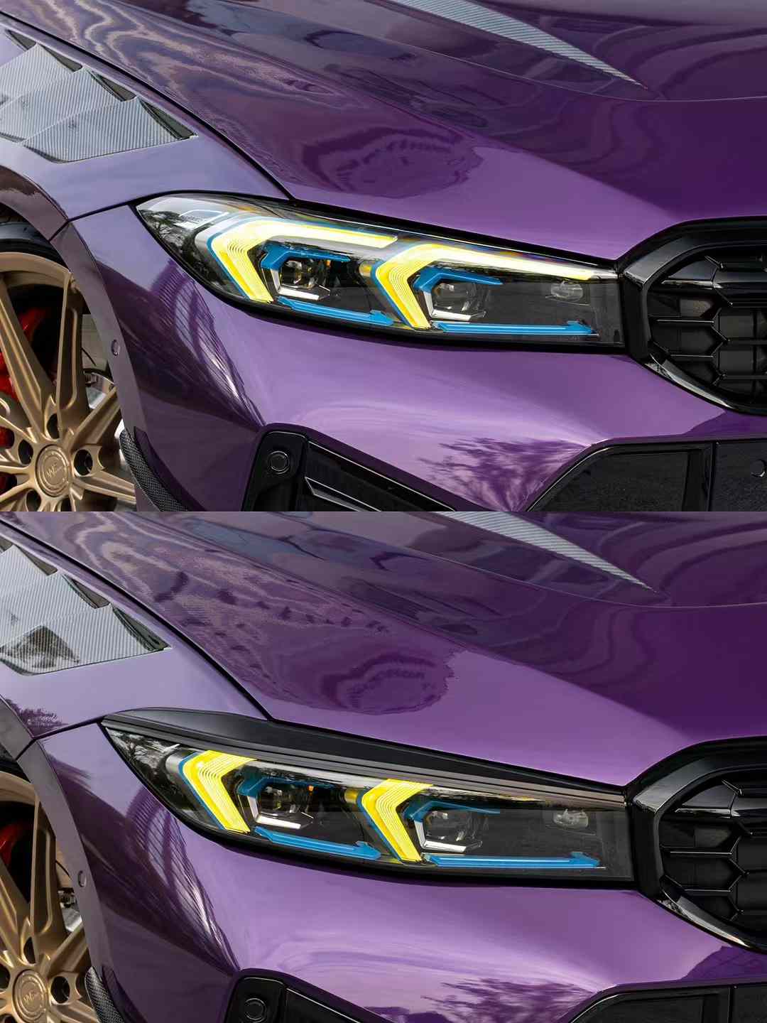 AERO CARBON - BMW 3 SERIES G20 LCI HEADLIGHT EYEBROWS