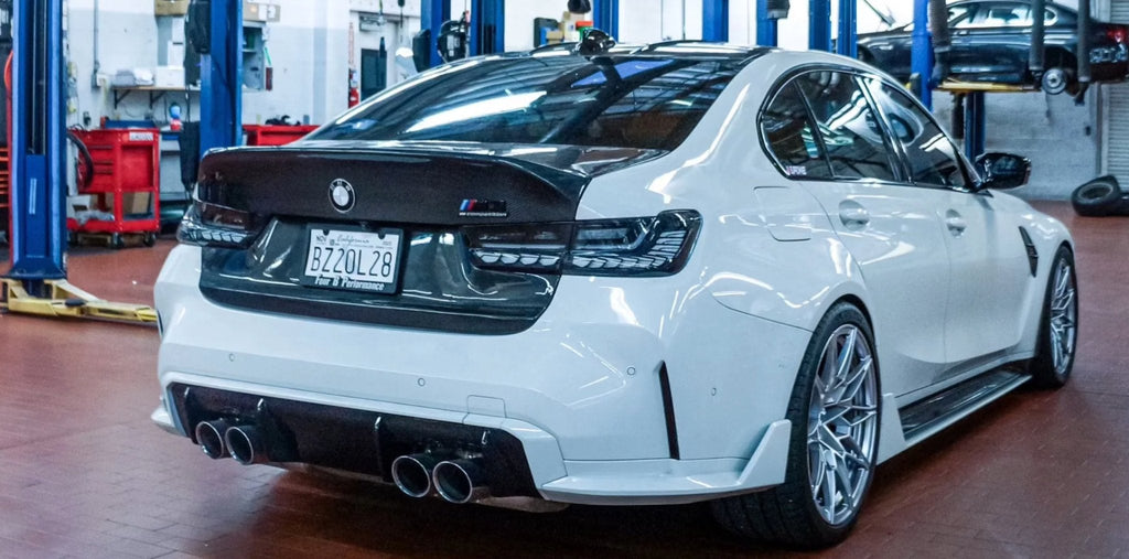 AERO CARBON - BMW 3 SERIES G20 / M3 G80 CLEAR WHITE SEQUENTIAL OLED GTS TAIL LIGHTS