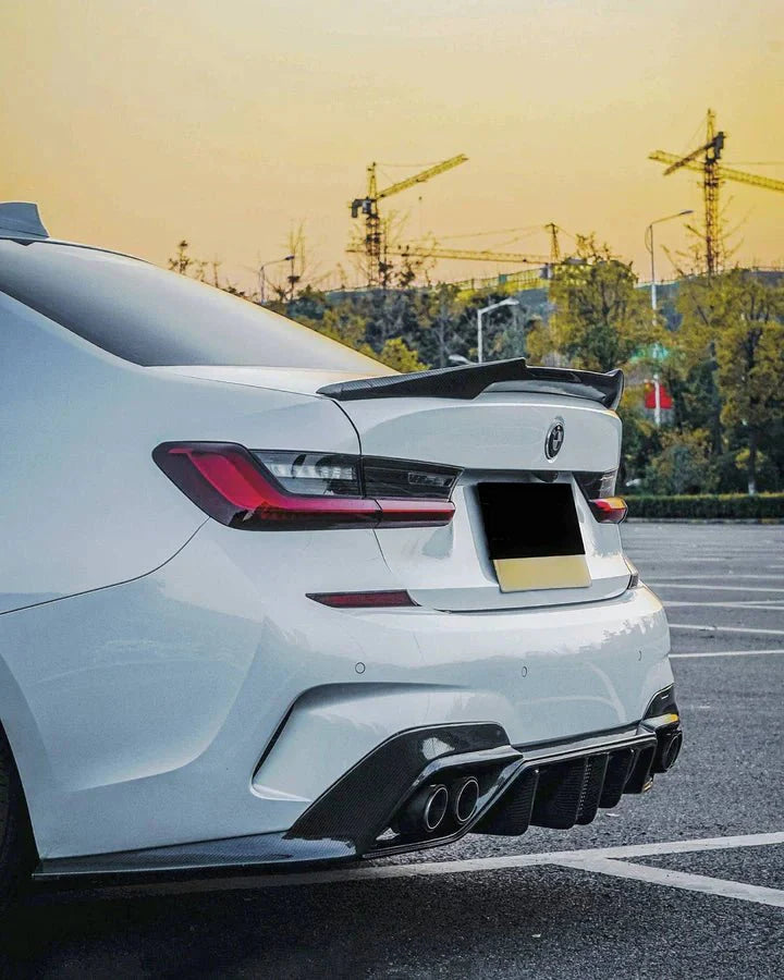 AERO CARBON - BMW 3 SERIES G20 / M3 G80  GLOSS BLACK M4 STYLE SPOILER