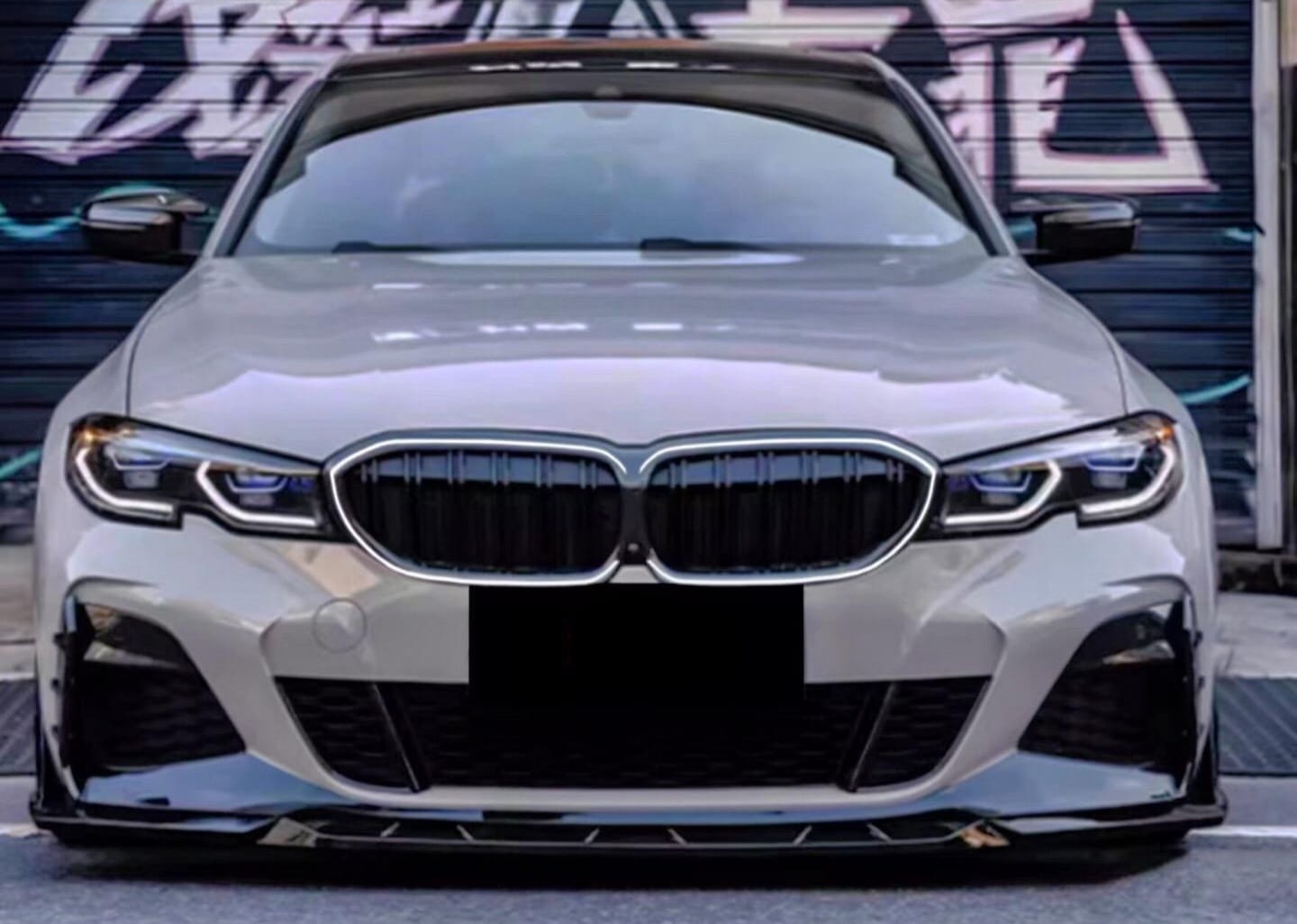 AERO CARBON - BMW 3 SERIES G20 PRE-LCI 2019 -22 LED GLOSS BLACK GRILLE GRILL