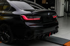 VTEN - BMW 3 SERIES G20 PRE-LCI GLOSS BLACK SLIM LED REAR DIFFUSER