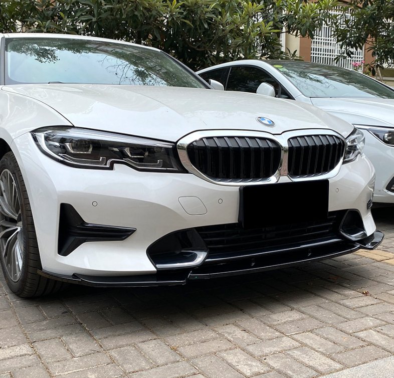 AERO CARBON - BMW 3 SERIES G20 SPORT (PRE LCI) ABS PLASTIC GLOSS BLACK FRONT LIP