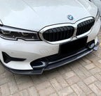 AERO CARBON - BMW 3 SERIES G20 SPORT (PRE LCI) ABS PLASTIC GLOSS BLACK FRONT LIP