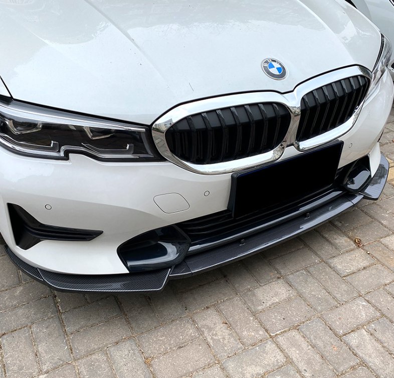 AERO CARBON - BMW 3 SERIES G20 SPORT (PRE LCI) ABS PLASTIC GLOSS BLACK FRONT LIP