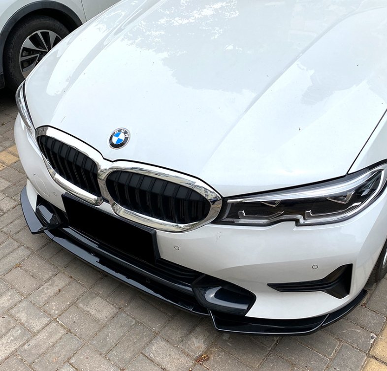 AERO CARBON - BMW 3 SERIES G20 SPORT (PRE LCI) ABS PLASTIC GLOSS BLACK FRONT LIP