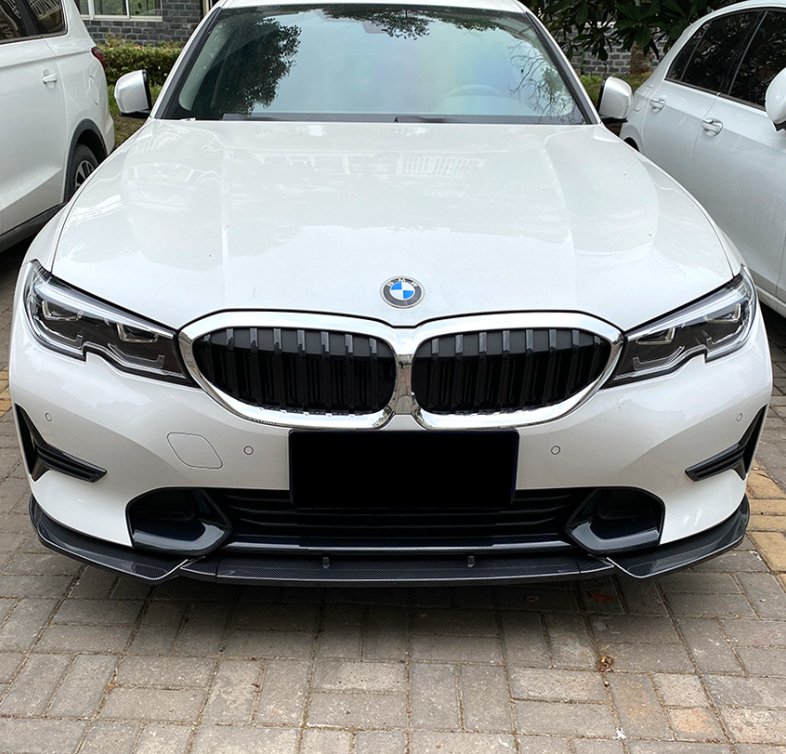 AERO CARBON - BMW 3 SERIES G20 SPORT (PRE LCI) ABS PLASTIC GLOSS BLACK FRONT LIP