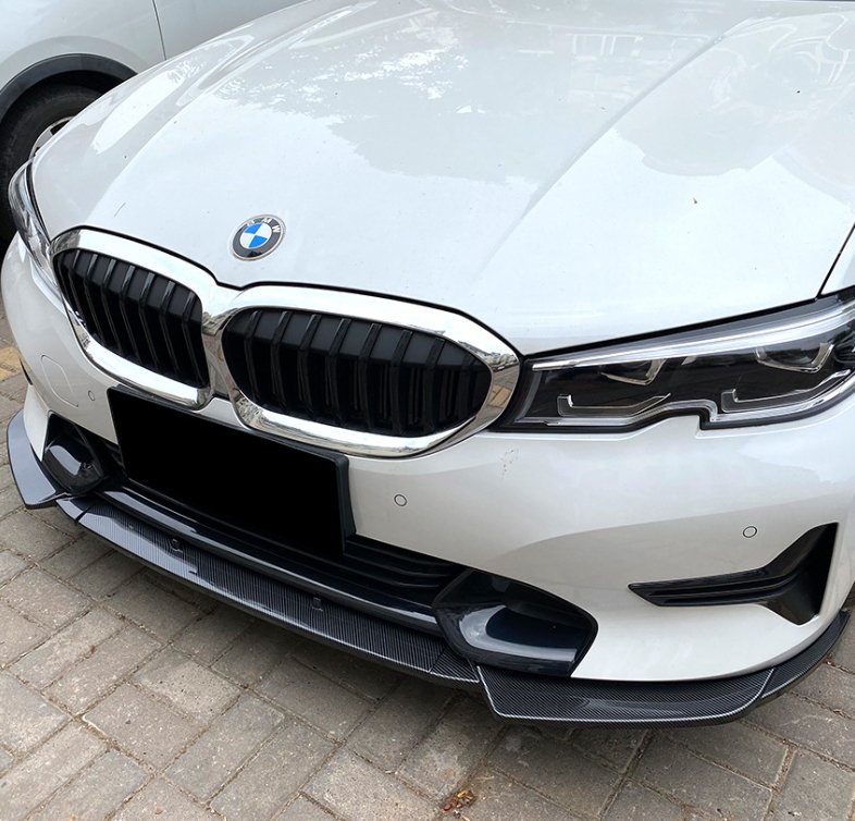 AERO CARBON - BMW 3 SERIES G20 SPORT (PRE LCI) ABS PLASTIC GLOSS BLACK FRONT LIP