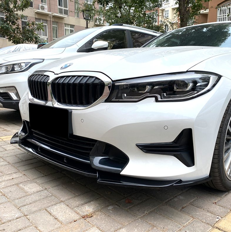 AERO CARBON - BMW 3 SERIES G20 SPORT (PRE LCI) ABS PLASTIC GLOSS BLACK FRONT LIP