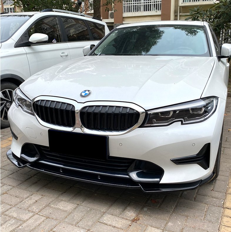 AERO CARBON - BMW 3 SERIES G20 SPORT (PRE LCI) ABS PLASTIC GLOSS BLACK FRONT LIP