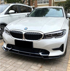AERO CARBON - BMW 3 SERIES G20 SPORT (PRE LCI) ABS PLASTIC GLOSS BLACK FRONT LIP