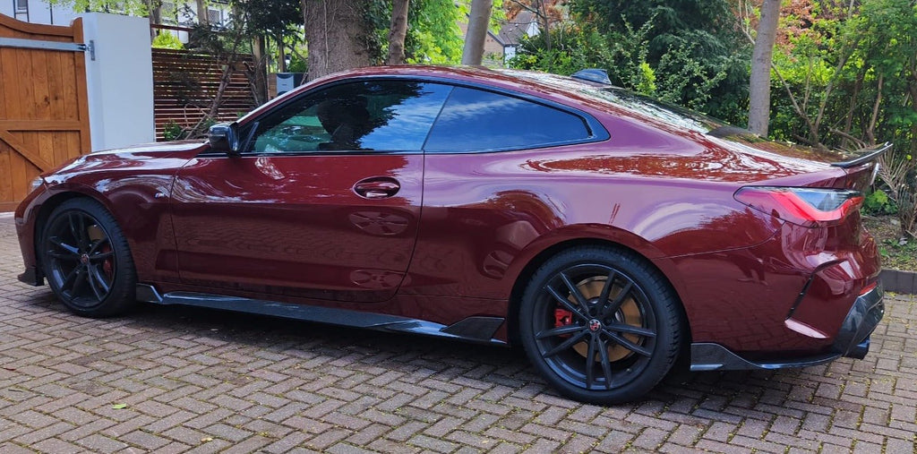 SOOQOO - BMW 4 SERIES G22 DRY CARBON SIDE SKIRTS CX STYLE