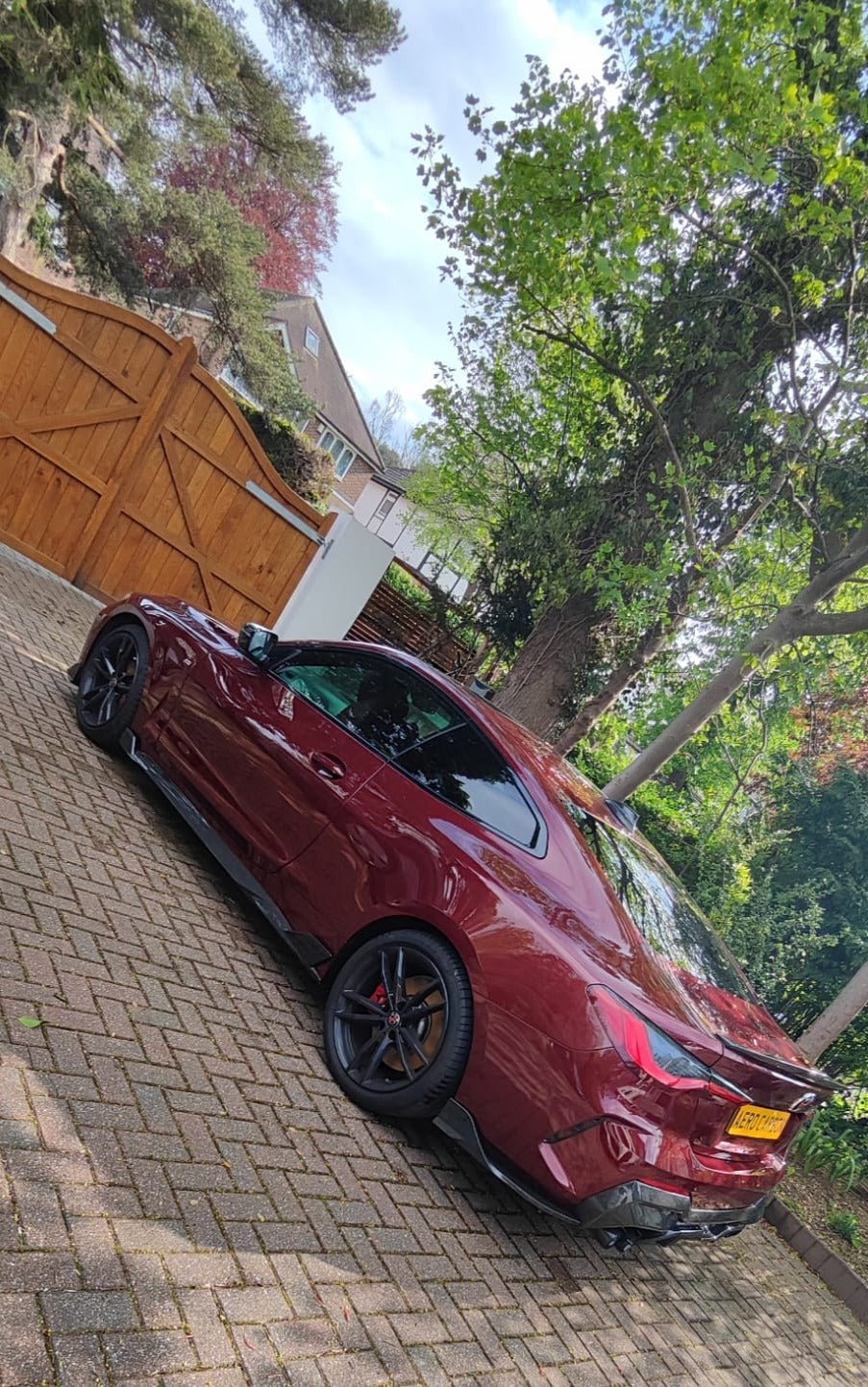 SOOQOO - BMW 4 SERIES G22 DRY CARBON SIDE SKIRTS CX STYLE