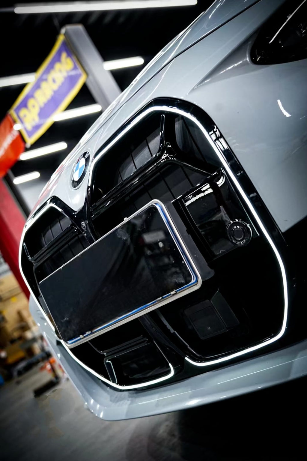 AERO CARBON - BMW 4 SERIES G22 / G22 LCI GLOSS BLACK CSL LED GRILL