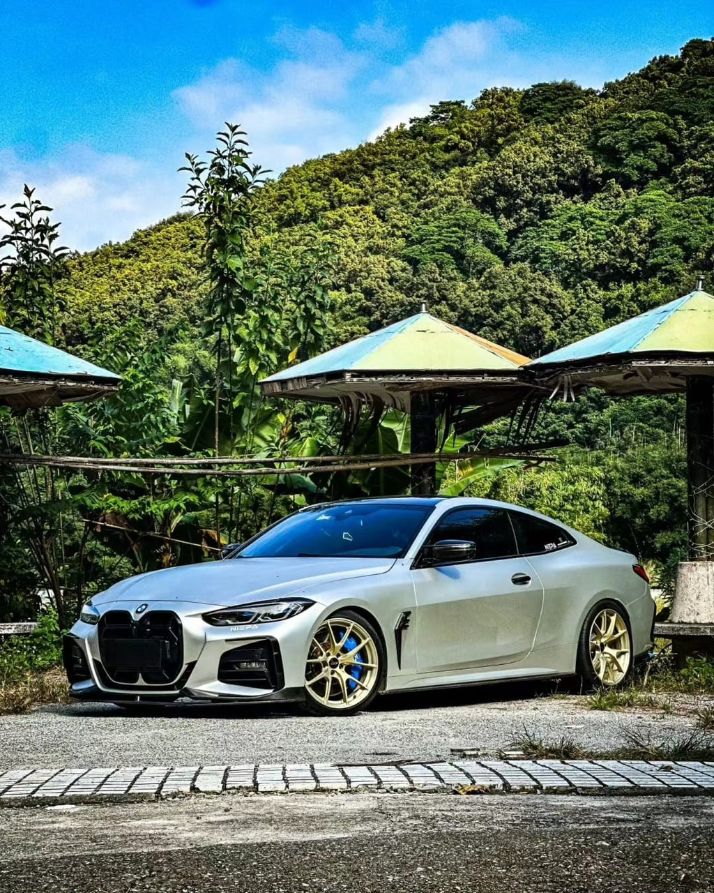 AERO CARBON - BMW 4 SERIES G22 / G23 CARBON FIBRE FRONT LIP AC STYLE