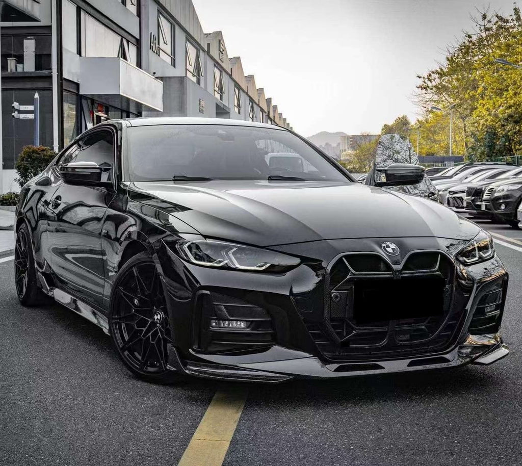 SOOQOO - BMW 4 SERIES G22 / G23 DRY CARBON FIBRE FRONT LIP CX STYLE