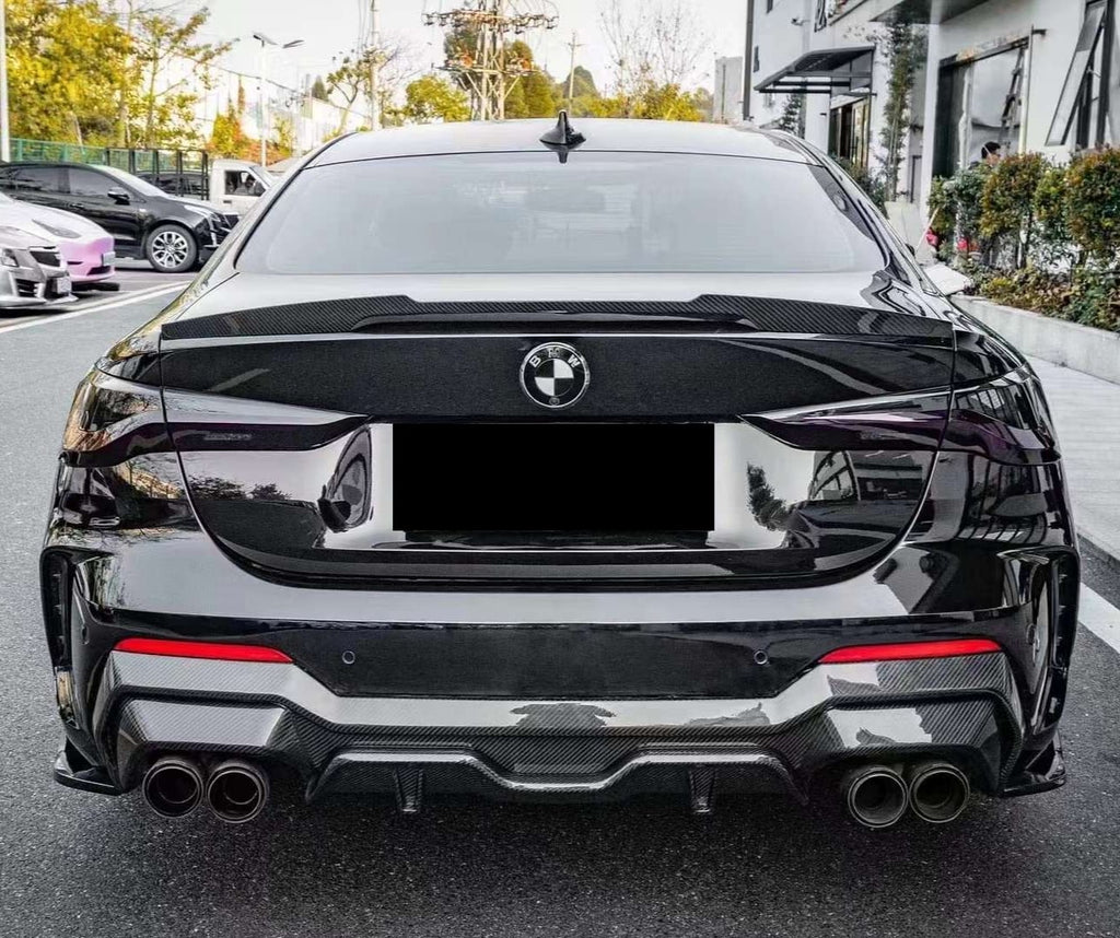 SOOQOO - BMW 4 SERIES G22 / G23 DRY CARBON REAR DIFFUSER CX STYLE