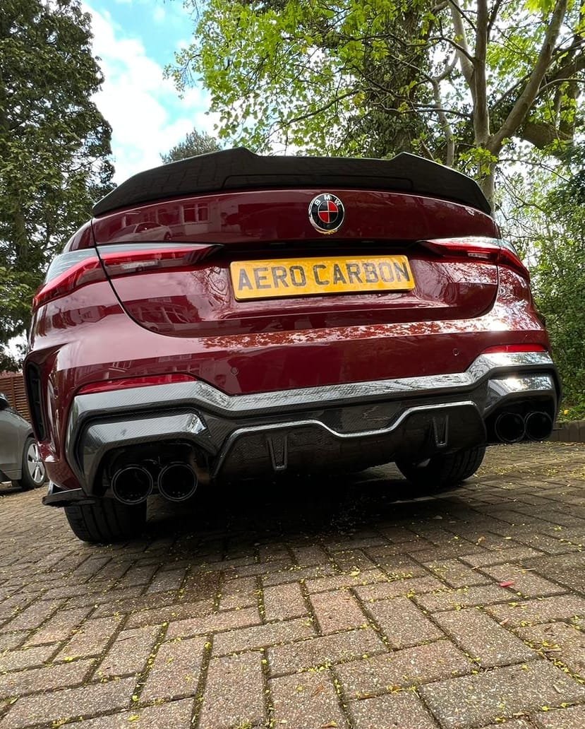 SOOQOO - BMW 4 SERIES G22 / G23 DRY CARBON REAR DIFFUSER CX STYLE
