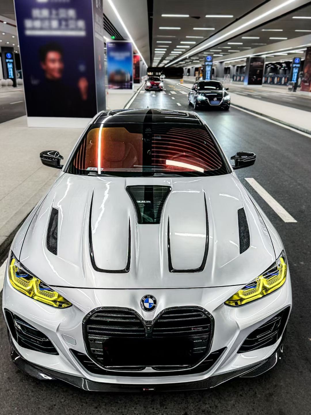 AERO CARBON - BMW 4 SERIES G22 G26 CARBON FIBRE BONNET HOOD IMP GLASS STYLE