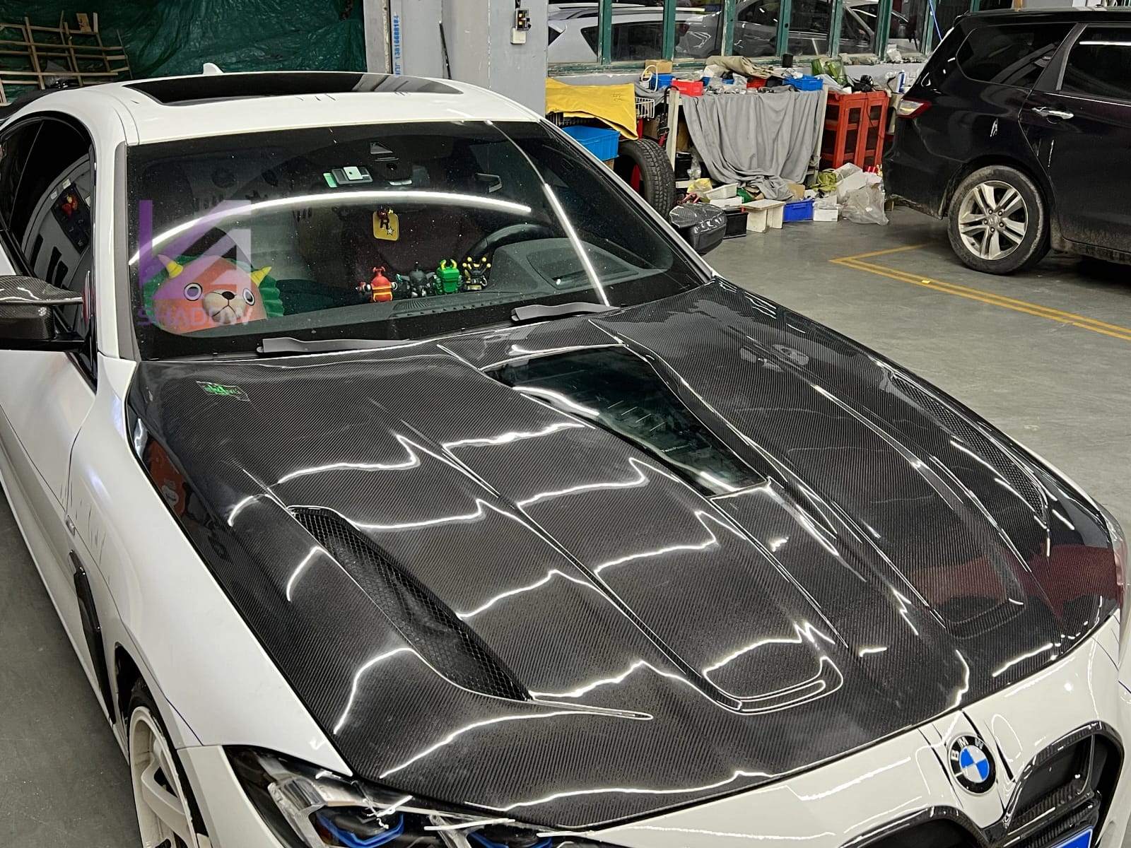 AERO CARBON - BMW 4 SERIES G22 G26 CARBON FIBRE BONNET HOOD IMP GLASS STYLE