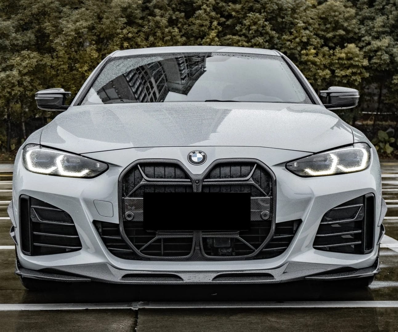 SOOQOO - BMW 4 SERIES G26 GRAN COUPE CX STYLE CARBON FRONT LIP