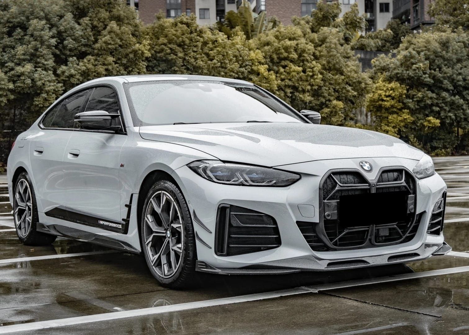 SOOQOO - BMW 4 SERIES G26 GRAN COUPE CX STYLE CARBON FRONT LIP