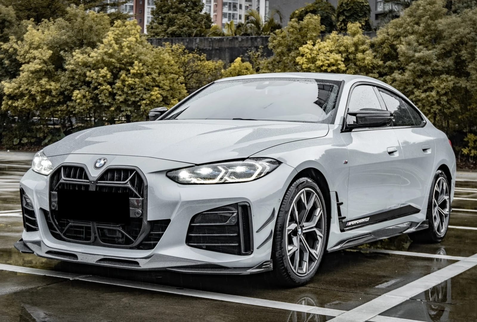 SOOQOO - BMW 4 SERIES G26 GRAN COUPE CX STYLE CARBON FRONT LIP