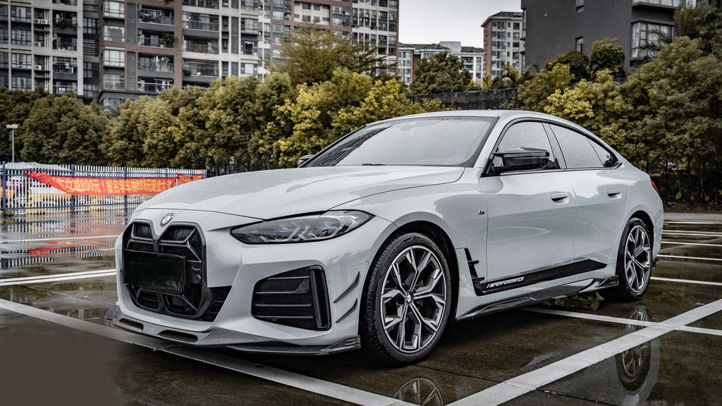 SOOQOO - BMW 4 SERIES GRAN COUPE DRY CARBON FIBRE SIDE SKIRTS CX STYLE