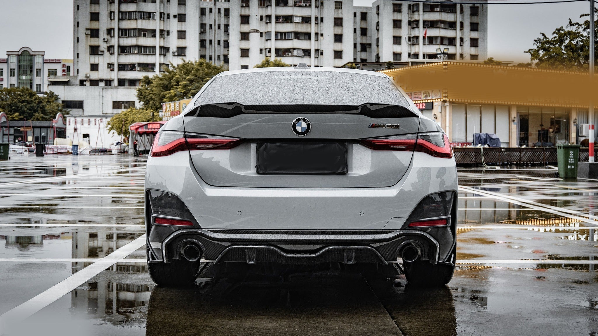 SOOQOO - BMW 4 SERIES GRAN COUPE G26 DRY CARBON REAR DIFFUSER CX STYLE