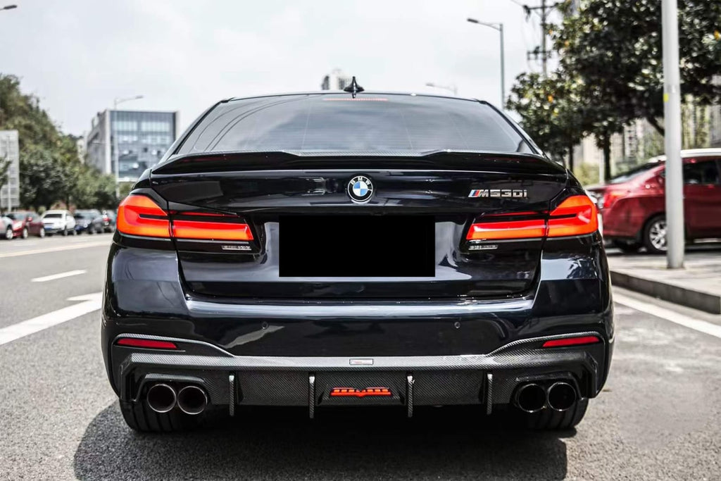 AERO CARBON – BMW 5 SERIES G30 LCI CARBON REAR DIFFUSER TKD STYLE