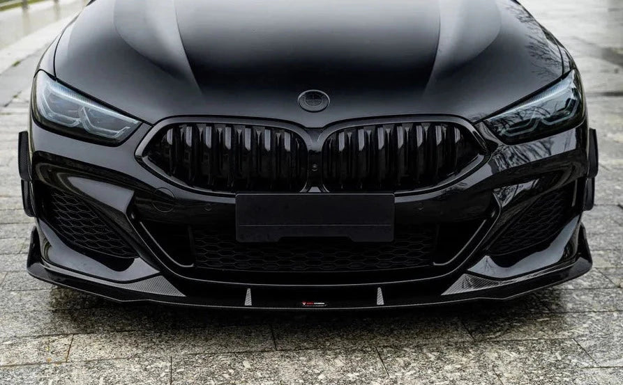 AERO CARBON - BMW 8 SERIES ( G14 / G15 / G16 ) CARBON FIBRE FRONT LIP TK STYLE