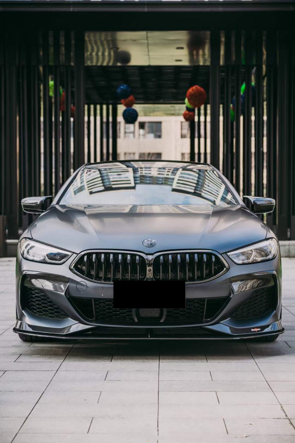 AERO CARBON - BMW 8 SERIES G16 GRAN COUPE CARBON FIBRE FRONT LIP AC STYLE