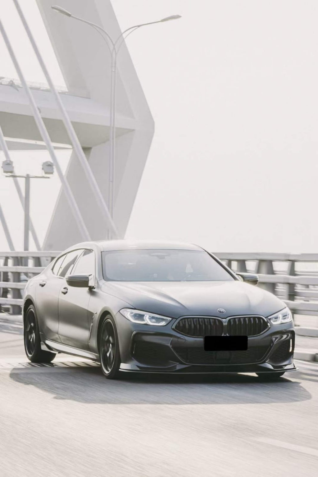 AERO CARBON - BMW 8 SERIES G16 GRAN COUPE CARBON FIBRE FRONT LIP AC STYLE
