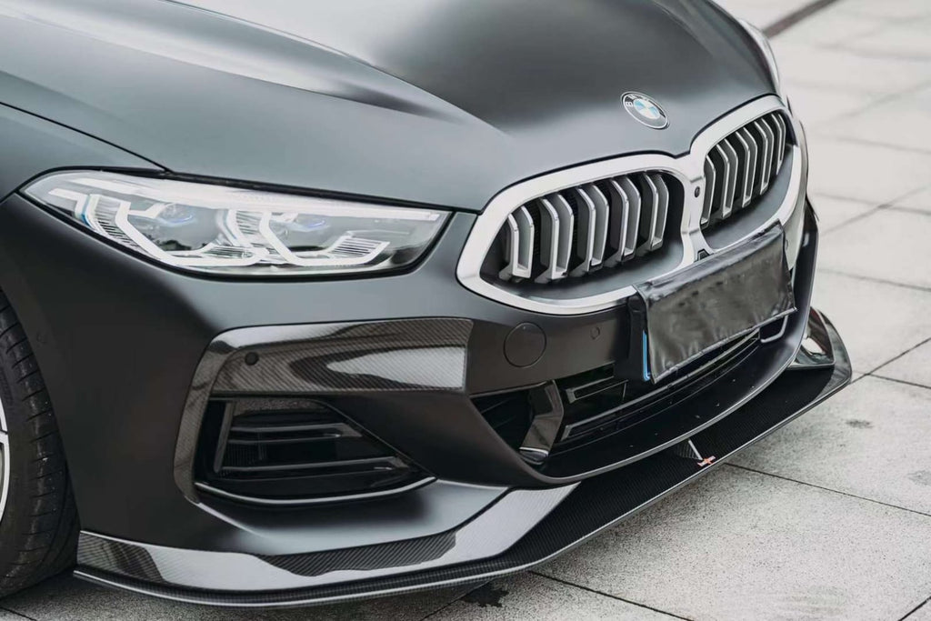 AERO CARBON - BMW 8 SERIES G16 GRAN COUPE CARBON FIBRE FRONT LIP AC STYLE