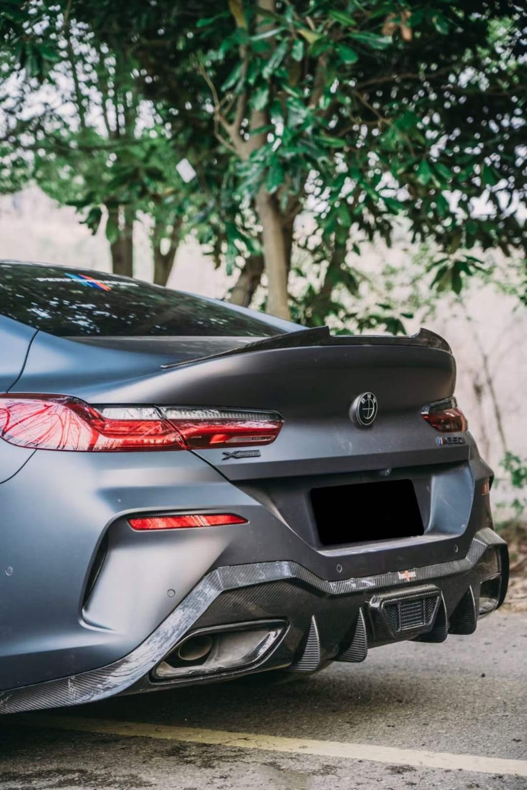AERO CARBON - BMW 8 SERIES G16 GRAN COUPE CARBON FIBRE REAR DIFFUSER AC STYLE