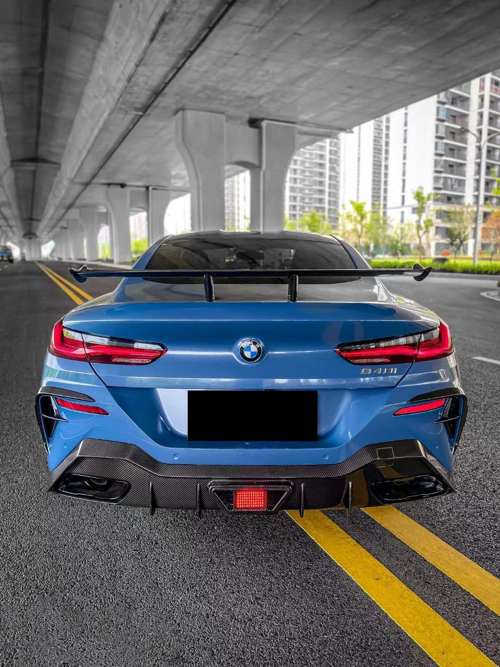 AERO CARBON - BMW 8 SERIES G16 GRAN COUPE CARBON FIBRE REAR DIFFUSER AC STYLE
