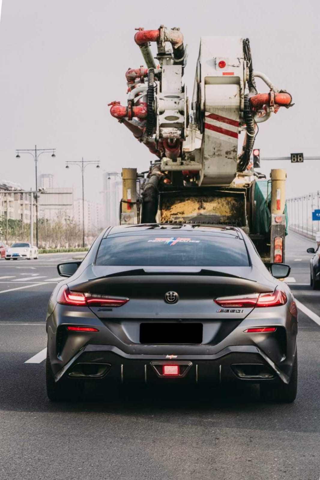 AERO CARBON - BMW 8 SERIES G16 GRAN COUPE CARBON FIBRE REAR DIFFUSER AC STYLE