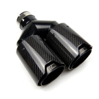 AERO CARBON -  BMW BLACK M PERFORMANCE STYLE CARBON FIBRE DUAL EXHAUST TIPS